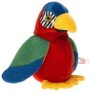 Ty Beanie Baby: Jabber the Parrot  Stuffed Animal
